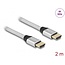 Delock Ultra High Speed HDMI Cable 48 Gbps 8K 60 Hz silver 2 m certified