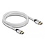 Delock Ultra High Speed HDMI Cable 48 Gbps 8K 60 Hz silver 2 m certified