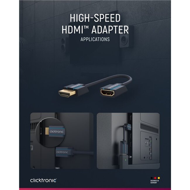 Clicktronic High Speed HDMI™ Adapter 0.1 m