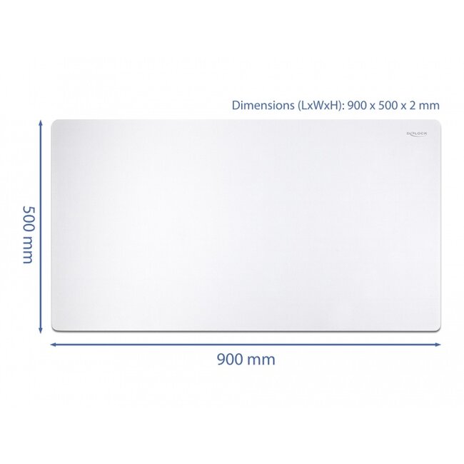 Delock Mouse Pad 900 x 500 x 2 mm white