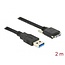Delock Cable USB 3.0 type A male > USB 3.0 type Micro-B male with screws 2 m