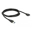 Delock Cable USB 3.0 type A male > USB 3.0 type Micro-B male with screws 2 m