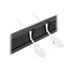 Delock 19″ Cable Management Brush Strip tool free 1U black