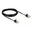 Delock Cable RJ45 plug to RJ45 plug with bend protection Cat.6A 5 m black