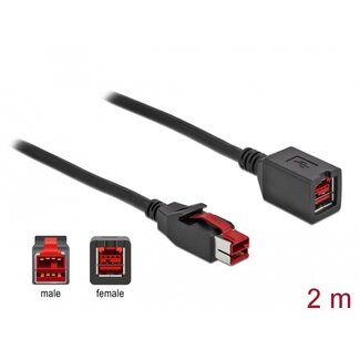 DeLOCK Delock PoweredUSB extension cable 24 V 2 m