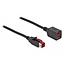 Delock PoweredUSB extension cable 24 V 2 m