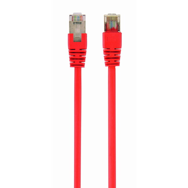 FTP Cat5E patchkabel, 1 m, rood