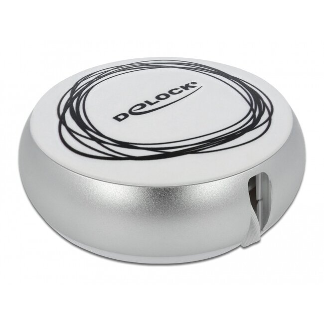 Delock USB 2 in 1 Retractable Cable Type-A to Micro-B and USB-C™ white / silver