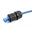 Delock Feed-through coupler for RJ45 network cables IP67 dust and waterproof black