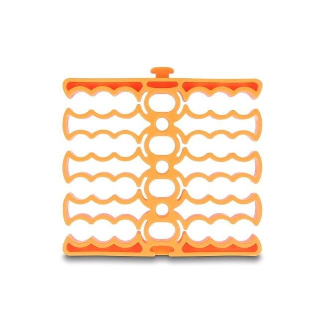 Delock Cable Organizer with 24 cable entries orange