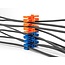Delock Cable Organizer with 24 cable entries orange