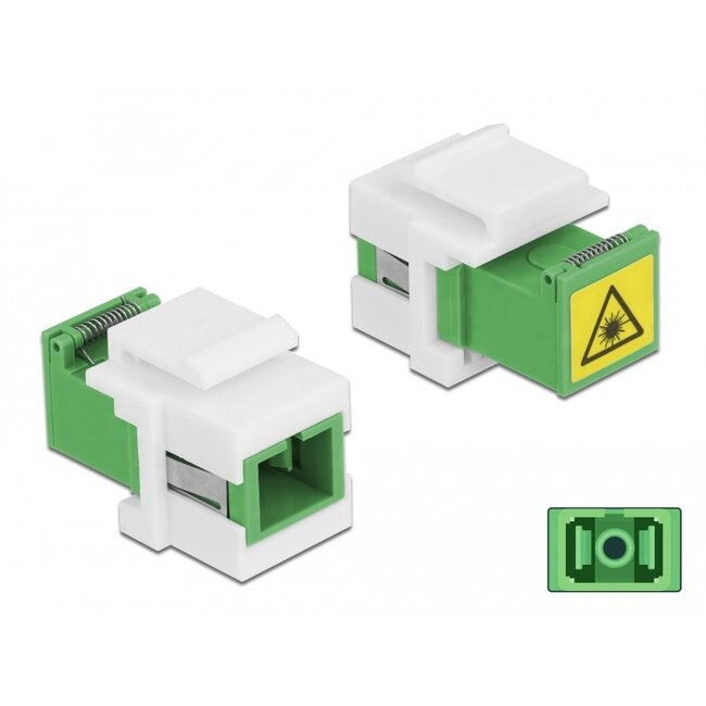 Delock Keystone Module SC Simplex female to SC Simplex female with laser protection flip inside