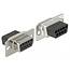Delock D-Sub 9 pin female to RJ45 female Assembly Kit black