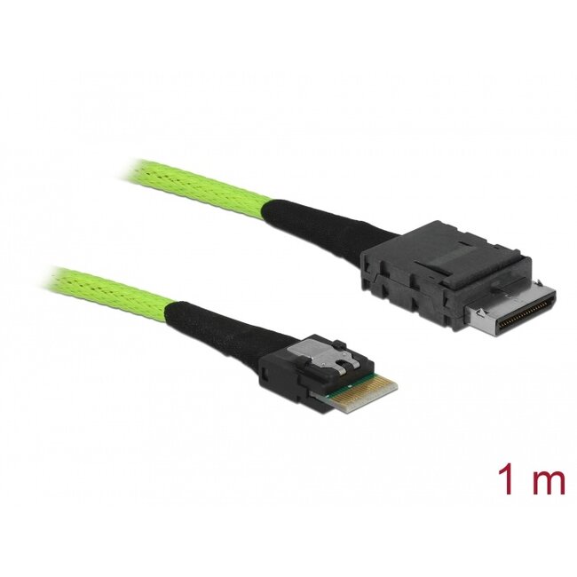 Delock Cable OCuLink PCIe SFF-8611 to Slim SAS SFF-8654 1 m