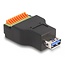 Delock USB 3.2 Gen 1 Type-A female to Terminal Block Adapter with push button