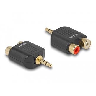 DeLOCK Delock Adapter Audio Stereo plug 3.5 mm 3 pin > 2 x RCA jack