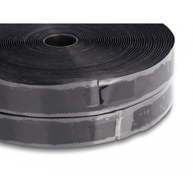 Delock Heavy-duty Hook-and-Loop tape self-adhesive L 25 m x W 25 mm black