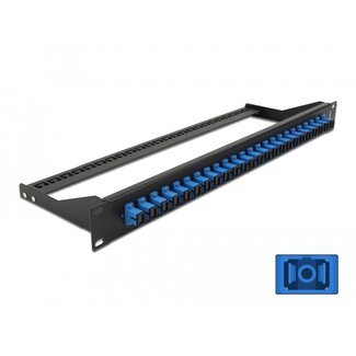 DeLOCK Delock 19″ Fibre Patch Panel 24 port SC Simplex blue
