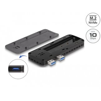 DeLOCK Delock USB 3.2 Gen 2 Enclosure for PlayStation®5 with M.2 NVMe Slot - tool free