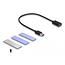 Delock USB 3.2 Gen 2 Enclosure for PlayStation®5 with M.2 NVMe Slot - tool free