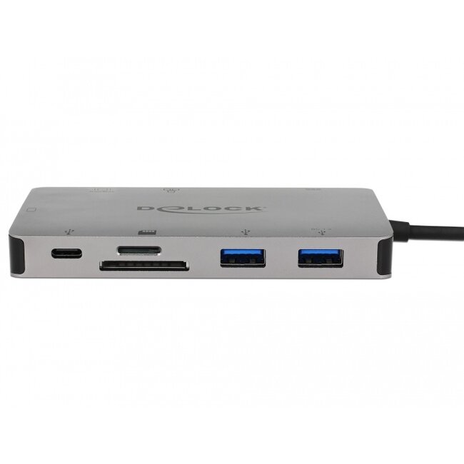 Delock USB Type-C™ Docking Station 4K - HDMI / VGA / USB 3.1 / SD / LAN / PD 3.0
