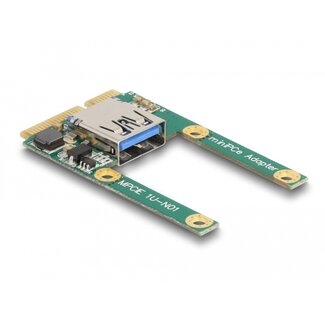 DeLOCK Delock Mini PCIe I/O 1 x USB 2.0 Type-A female full size / half size