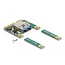 Delock Mini PCIe I/O 1 x USB 2.0 Type-A female full size / half size