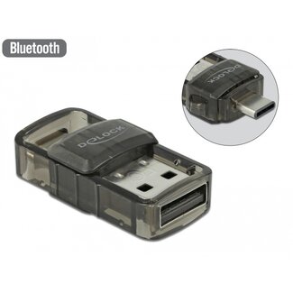 DeLOCK Delock USB 2.0 Bluetooth 4.0 Adapter 2 in 1 USB Type-C™ or Type-A