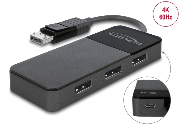 DeLOCK 87737 video splitter DisplayPort 3x DisplayPort