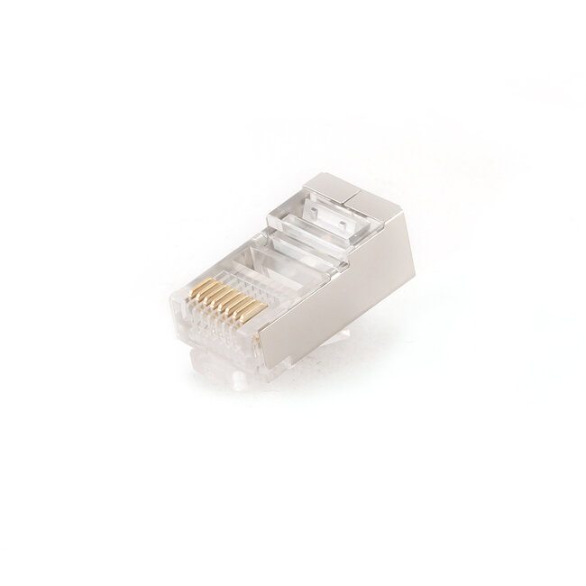 Afgeschermde modulaire RJ45 stekker, 8P8C, 50 stuks