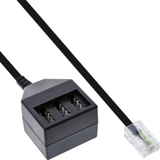 InLine® InLine® TAE adapterkabel, RJ45 Male naar TAE N/F/N Female, 20cm