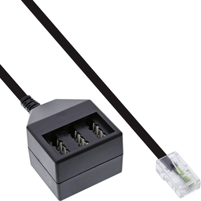 InLine® TAE adapterkabel, RJ45 Male naar TAE N/F/N Female, 20cm