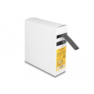 DeLOCK Delock Heat shrink tube Box, with inside adhesive, shrinkage ratio 4:1, 5 m x 12 mm black