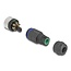 Delock M12 Connector A-coded 8 pin female for mounting with screw connection