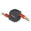 Delock Audio Retractable Cable 3.5 mm 3 Pin Stereo jack male to male 90 cm