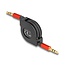 Delock Audio Retractable Cable 3.5 mm 3 Pin Stereo jack male to male 90 cm