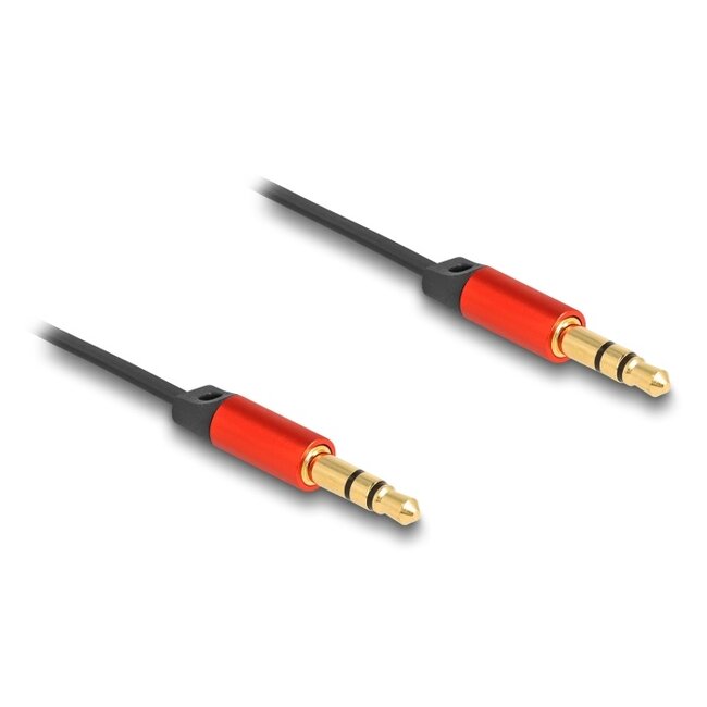 Delock Audio Retractable Cable 3.5 mm 3 Pin Stereo jack male to male 90 cm