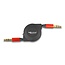 Delock Audio Retractable Cable 3.5 mm 3 Pin Stereo jack male to male 90 cm