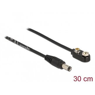 DeLOCK Delock DC Power Cable 5.5 x 2.1 mm male to connection for Block Battery 9 V