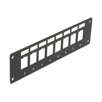 DeLOCK Delock Keystone Mounting Panel 8 Port flush mount