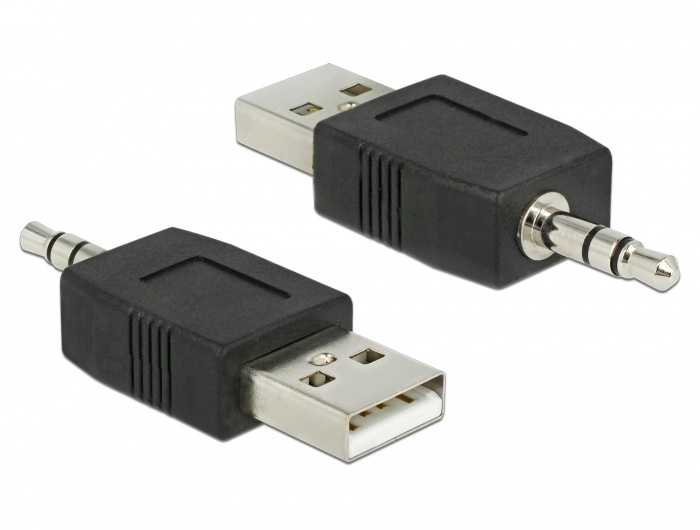 DeLOCK 66069. Aansluiting 1: USB A, Aansluiting 2: 3,5. Kleur van het product: Zwart