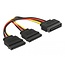Delock Cable Power SATA 15 pin > 2 x SATA HDD – straight