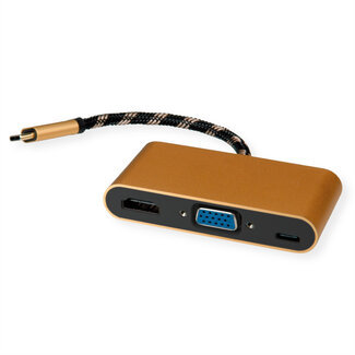 Roline ROLINE GOLD Display Adapter USB type C - VGA / HDMI / C (PD)