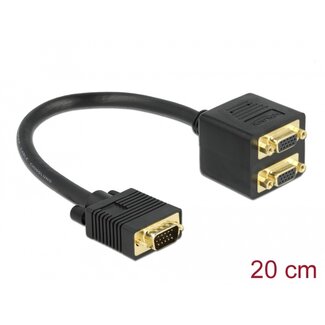 DeLOCK Delock Adapter VGA male to 2 x VGA female