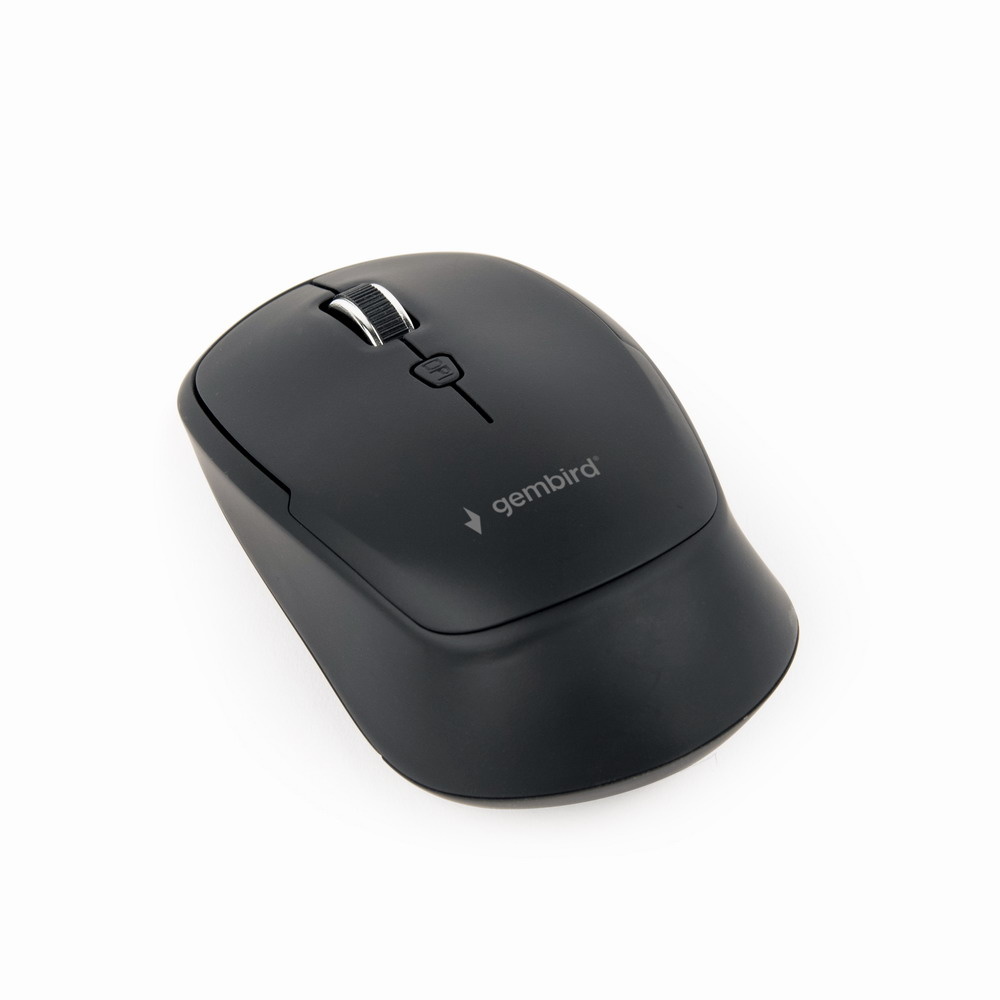Gembird MUSW-4B-05. Bewegingsdetectietechnologie: Optisch, Aansluiting: RF Draadloos, Bewegingsresolutie: 1600 DPI, Soort knoppen: Drukknoppen, Aantal knoppen: 4, Scroll type: Wiel