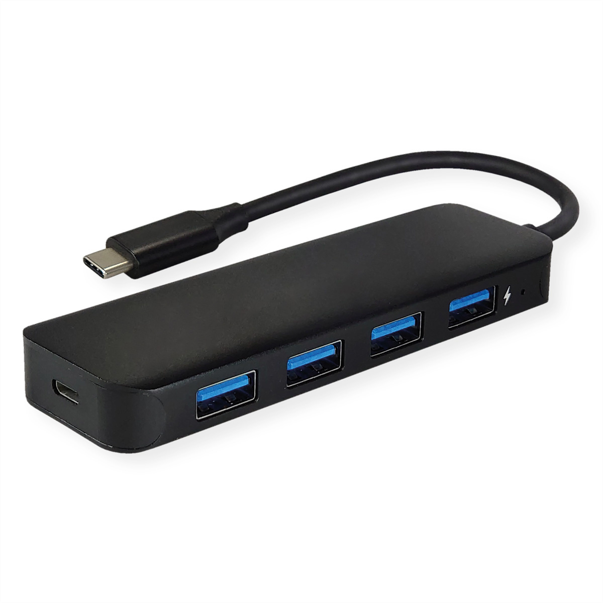 Roline Value 14.99.5039. Hostinterface: USB 3.2 Gen 1 (3.1 Gen 1) Type-C, Hub-interfaces: USB 3.2 Gen 1 (3.1 Gen 1) Type-A. Overdrachtssnelheid: 5000 Mbit/s, Kleur van het product: