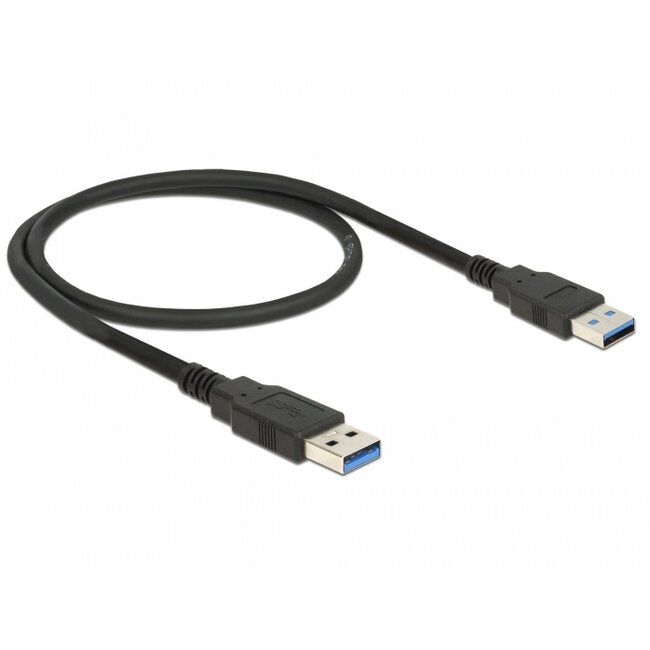 Delock Cable USB 2.0 Type-A male > USB 2.0 Type-A male 0.5 m black