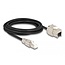 Delock Cable RJ45 plug field assembly to Keystone Module RJ45 jack Cat.6A 3 m