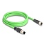 Delock M12 Cable A-coded 8 pin male to female PUR (TPU) 2 m