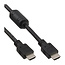 InLine® HDMI kabel, High Speed HDMI® kabel, M/M, zwart, met ferrietkernen, 1,5m